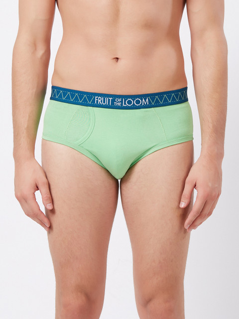 

Fruit of the loom Men Green Solid Hip Briefs MHB12-A1S5