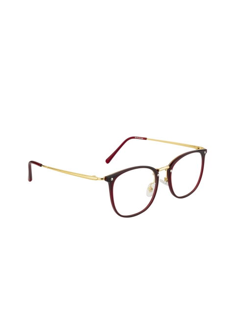 

Ted Smith Unisex Maroon Abstract Full Rim Wayfarer Frames TS-302_C29