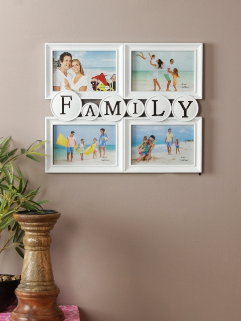 

House Of Accessories Unisex White Solid Wall Photo Frame