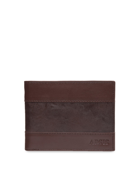 

Apsis Men Brown Solid Two Fold Wallet