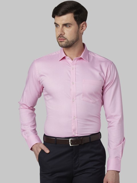 

Park Avenue Men Pink Slim Fit Self Design Formal Shirt