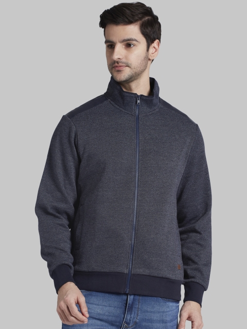 

Parx Men Grey Solid Sweatshirt