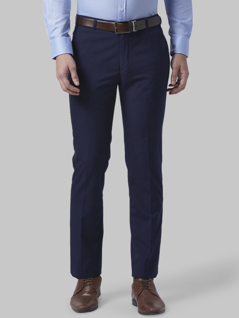 

Park Avenue Men Blue Slim Fit Solid Formal Trousers