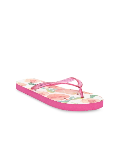 

Ginger by Lifestyle Women Pink Printed Thong Flip-Flops