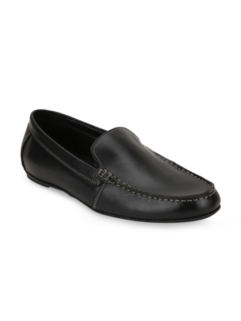 

Teakwood Leathers Men Black Driving Shoes