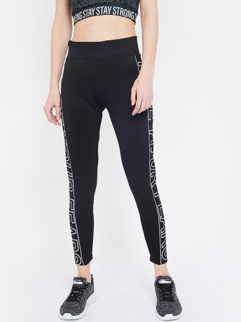 

Kappa Women Black Printed Knitted Tights