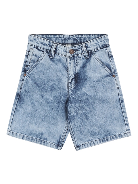 

Cherokee Boys Blue Washed Slim Fit Denim Shorts
