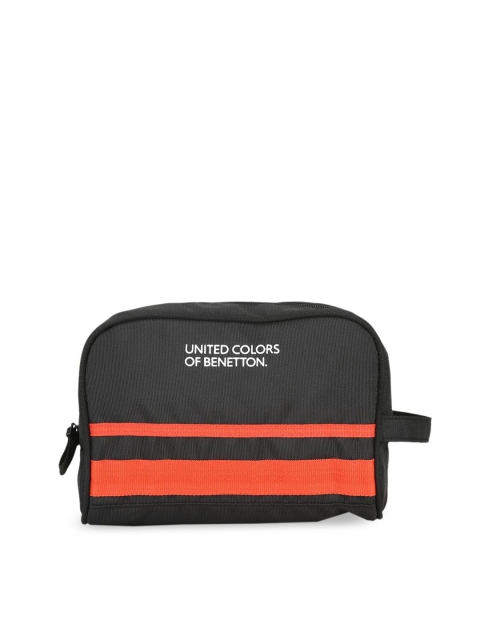 

United Colors of Benetton Unisex Black Solid Toiletry Kit