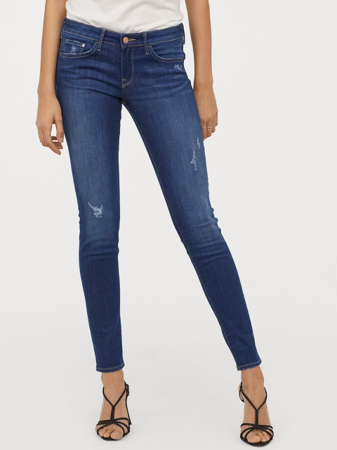 

H&M Women Blue Super Skinny Low Jeans