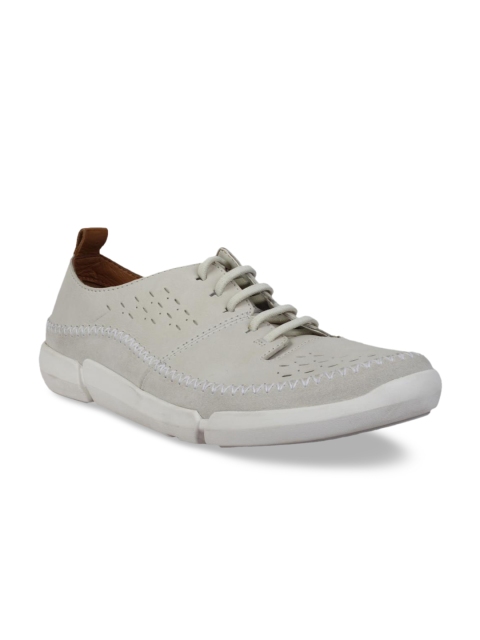 

Clarks Men Grey Leather Sneakers