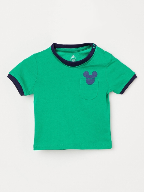 

Juniors by Lifestyle Boys Green Solid Round Neck T-shirt