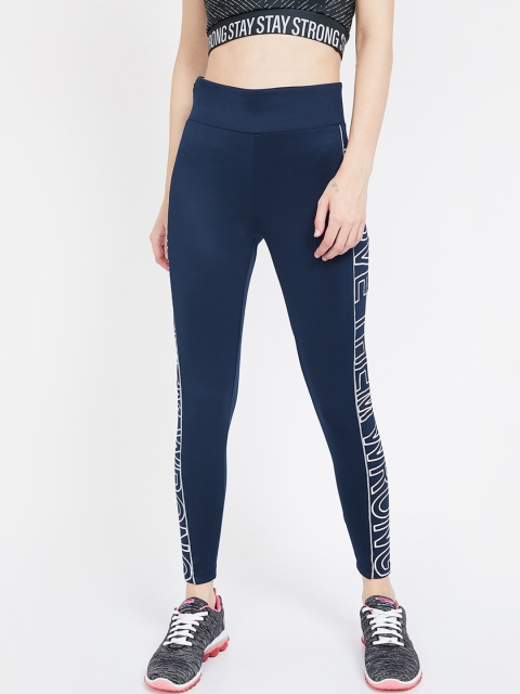 

Kappa Women Teal Blue Solid Knitted Tights