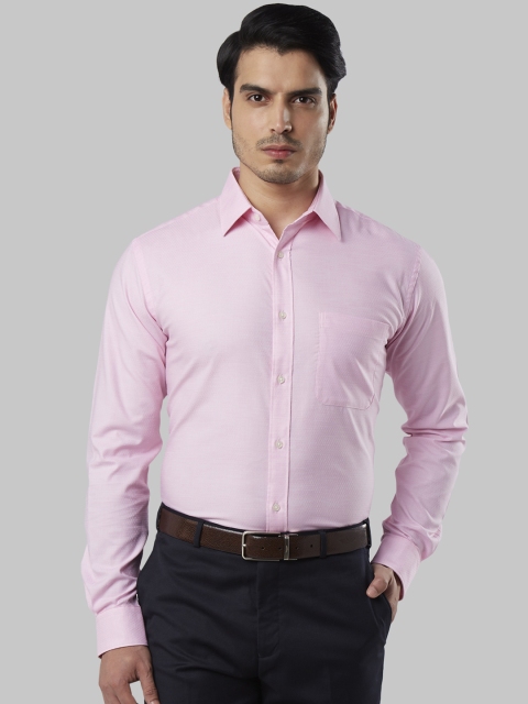 

Raymond Men Pink Slim Fit Self Design Formal Shirt