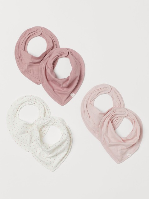 

H&M Kids 6 Pack Triangular Scarves, Pink