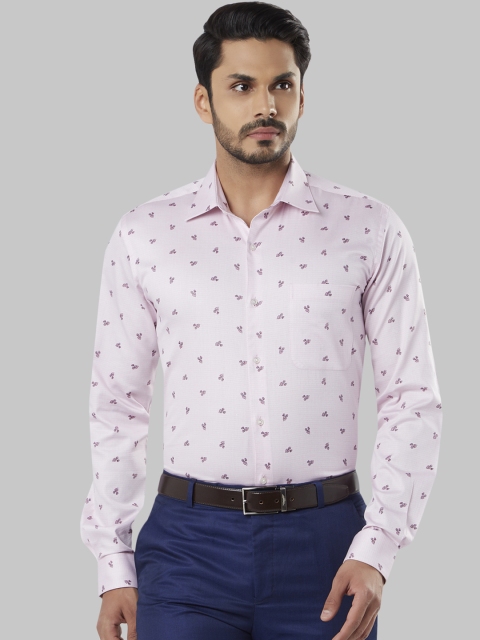

Raymond Men Pink Regular Fit Printed Formal Shirt