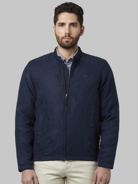 

Park Avenue Men Navy Blue Solid Padded Jacket