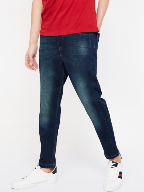 

Forca by Lifestyle Men Blue Jogger Mid-Rise Clean Look Jeans