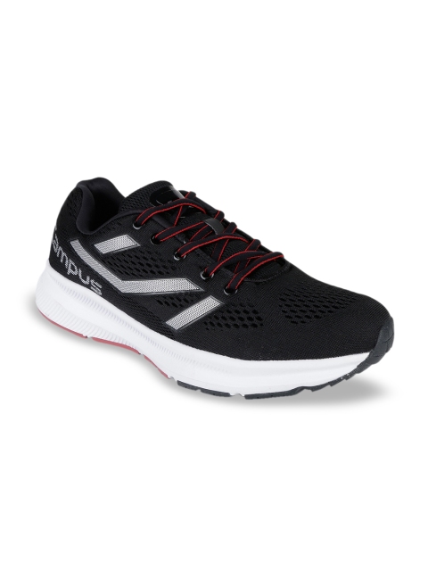 

Campus Men Black Mesh Running Shoes