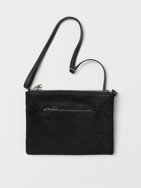 

H&M Women Black Solid Shoulder Bag