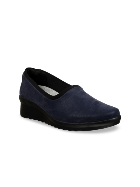 

Clarks Women Navy Blue Solid Pumps