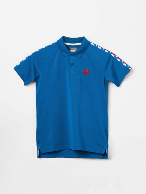 

Kappa Boys Blue Printed Polo Collar T-shirt