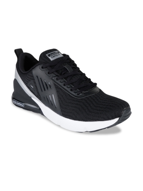 

Campus Men Black Mesh Running Shoes