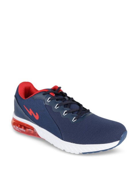

Campus Men Navy Blue & Red Mesh Running Shoes