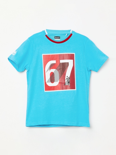

Kappa Boys Blue Printed Round Neck T-shirt