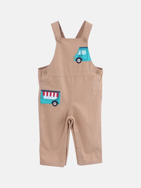 

Beebay Boys Beige Solid Dungarees