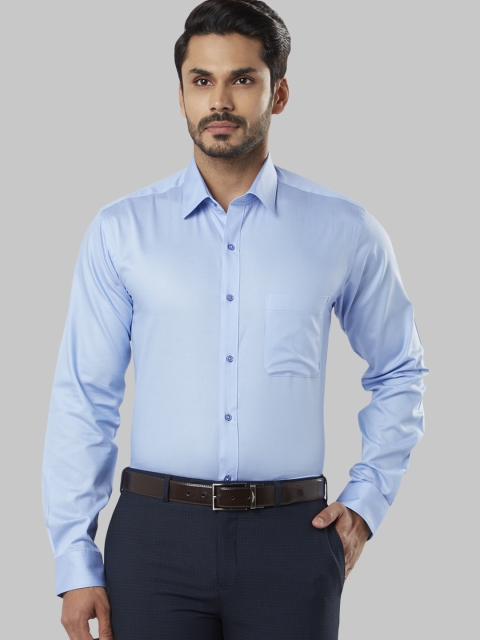 

Raymond Men Blue Slim Fit Solid Formal Shirt