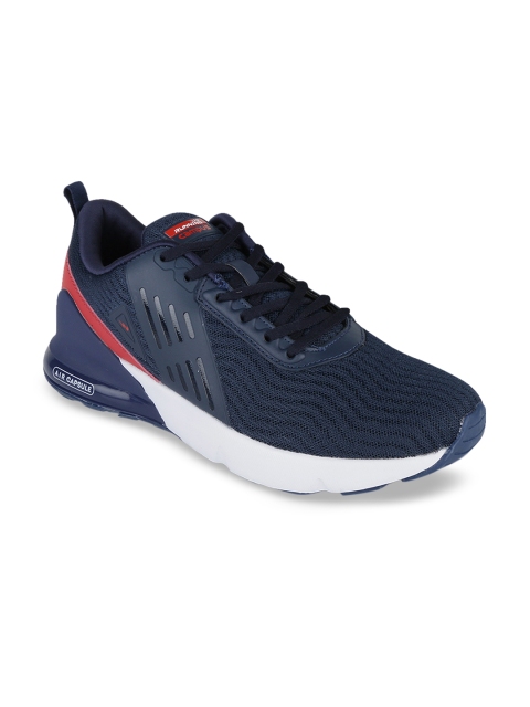 

Campus Men Navy Blue & Red Mesh Running Shoes