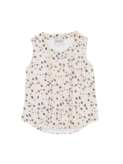 

Cherokee Girls White Printed Top