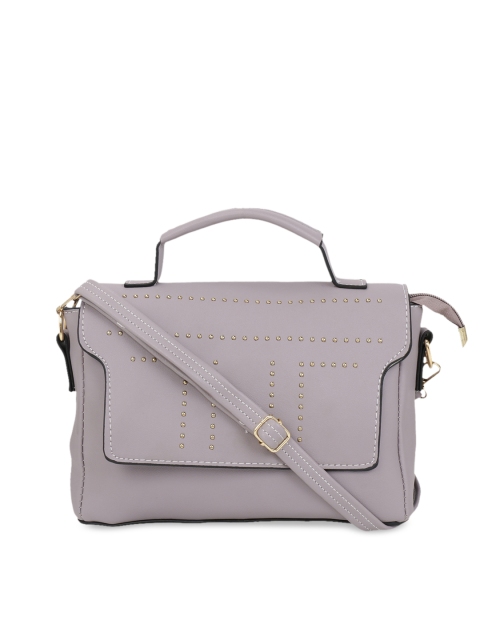

Satchel Bags Mauve Embellished Handheld Bag