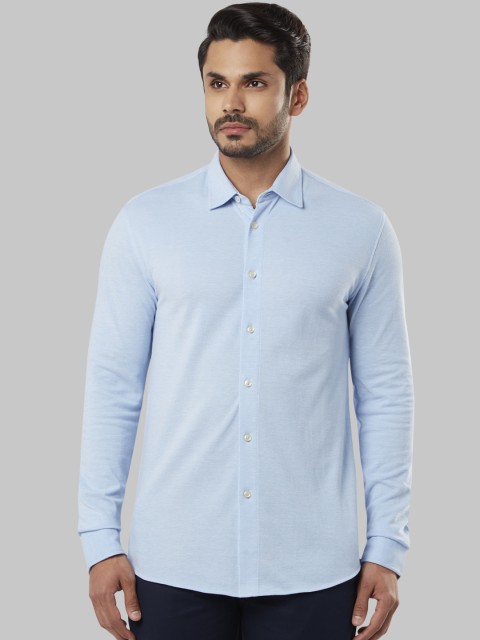 

Raymond Men Blue Slim Fit Solid Formal Shirt