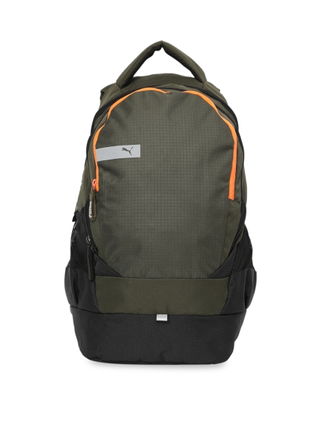 

Puma Unisex Olive Green Solid Vibe IND Forest NightBackpack