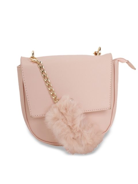 

Satchel Bags Pink Solid Sling Bag