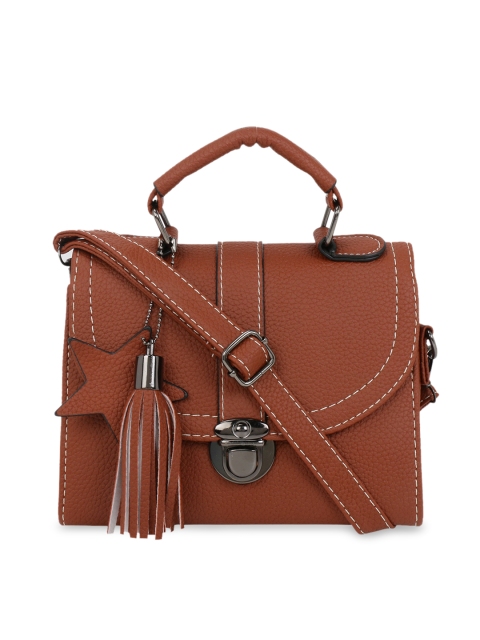 

Satchel Bags Tan Brown Solid Satchel