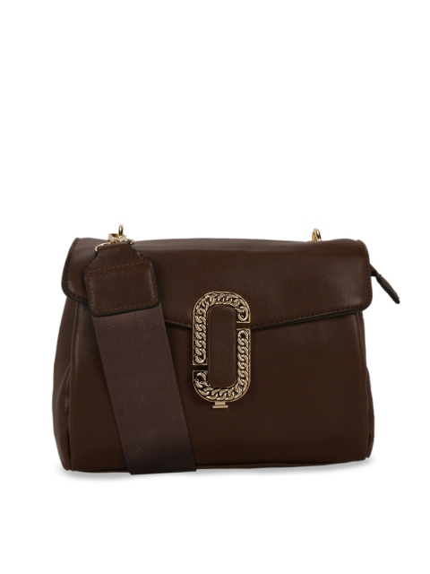 

Satchel Bags Brown Solid Sling Bag