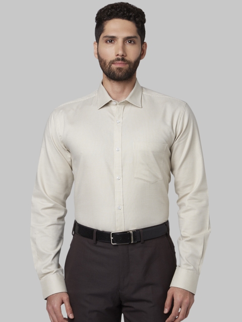 

Park Avenue Men Beige Slim Fit Self Design Party Shirt