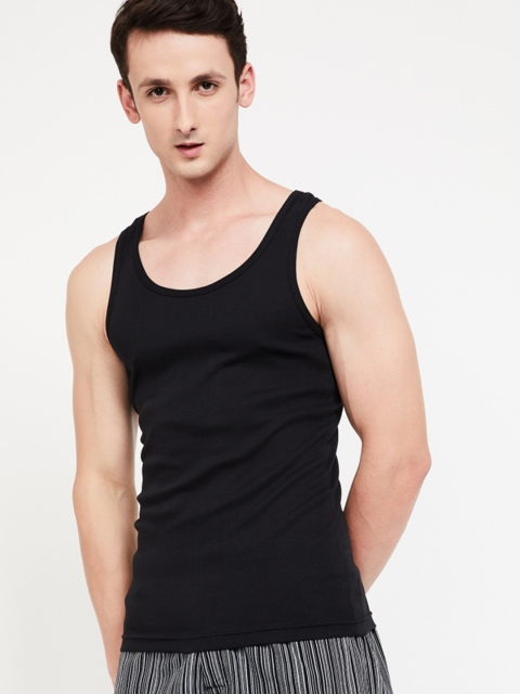 

Fame Forever by Lifestyle Men Black Innerwear Vest 8903732954561