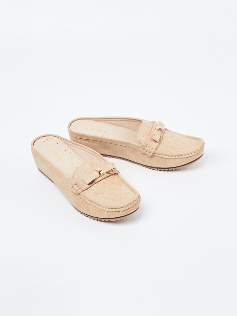 

CODE by Lifestyle Women Beige Textured Ballerinas