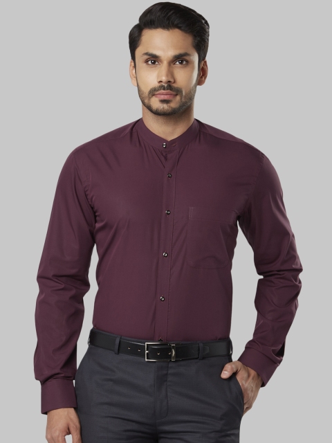 

Raymond Men Maroon Regular Fit Solid Casual Shirt