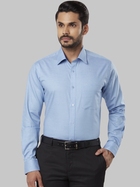 

Raymond Men Blue Slim Fit Solid Formal Shirt