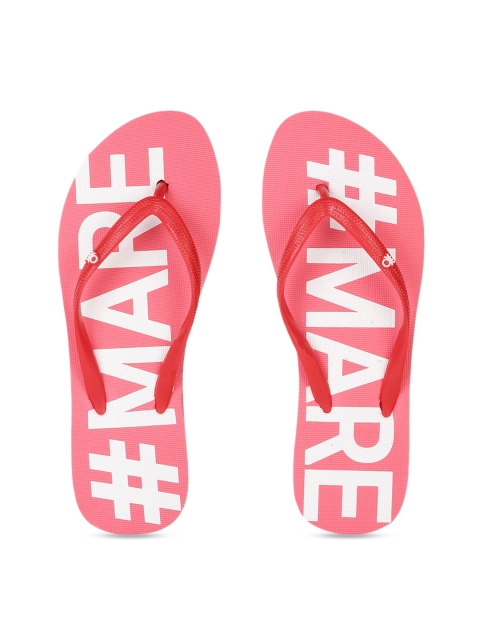 

United Colors of Benetton Women Pink Printed Thong Flip-Flops