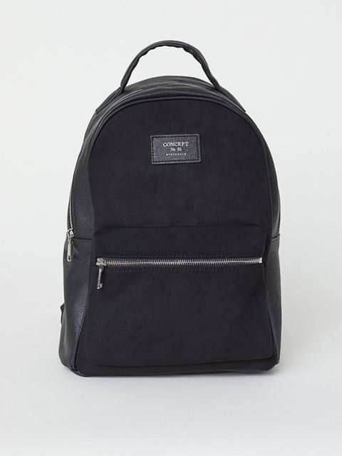 

H&M Women Black Solid Backpack