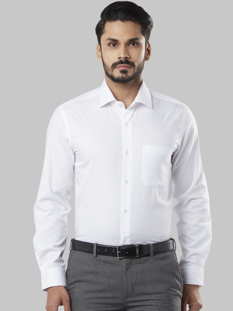 

Raymond Men White Regular Fit Self Design Formal Shirt