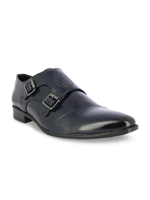 

Alberto Torresi Men Blue Solid Formal Monks