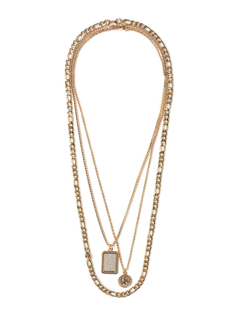

H&M Women Gold-Toned 3-Pack Necklaces