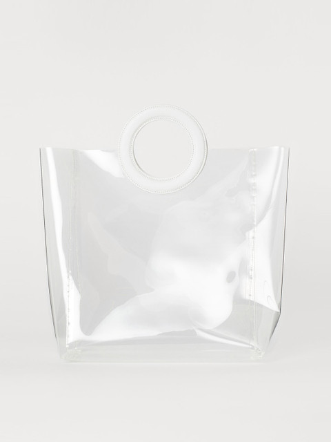 

H&M Women White Solid Transparent Shopper