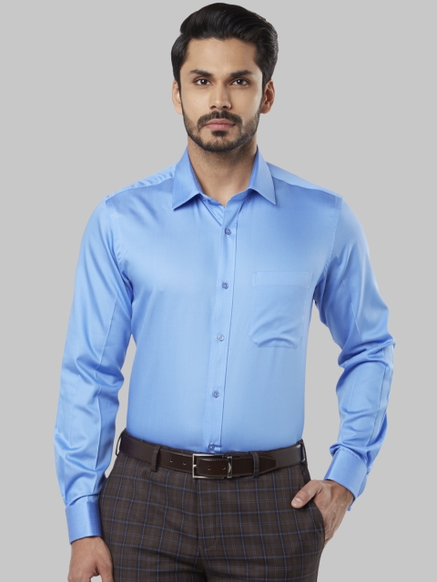 

Raymond Men Blue Regular Fit Solid Formal Shirt
